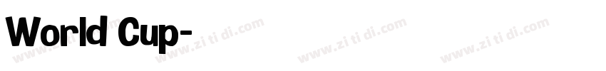 World Cup字体转换